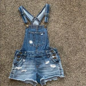 Cutest overall shorts size Small